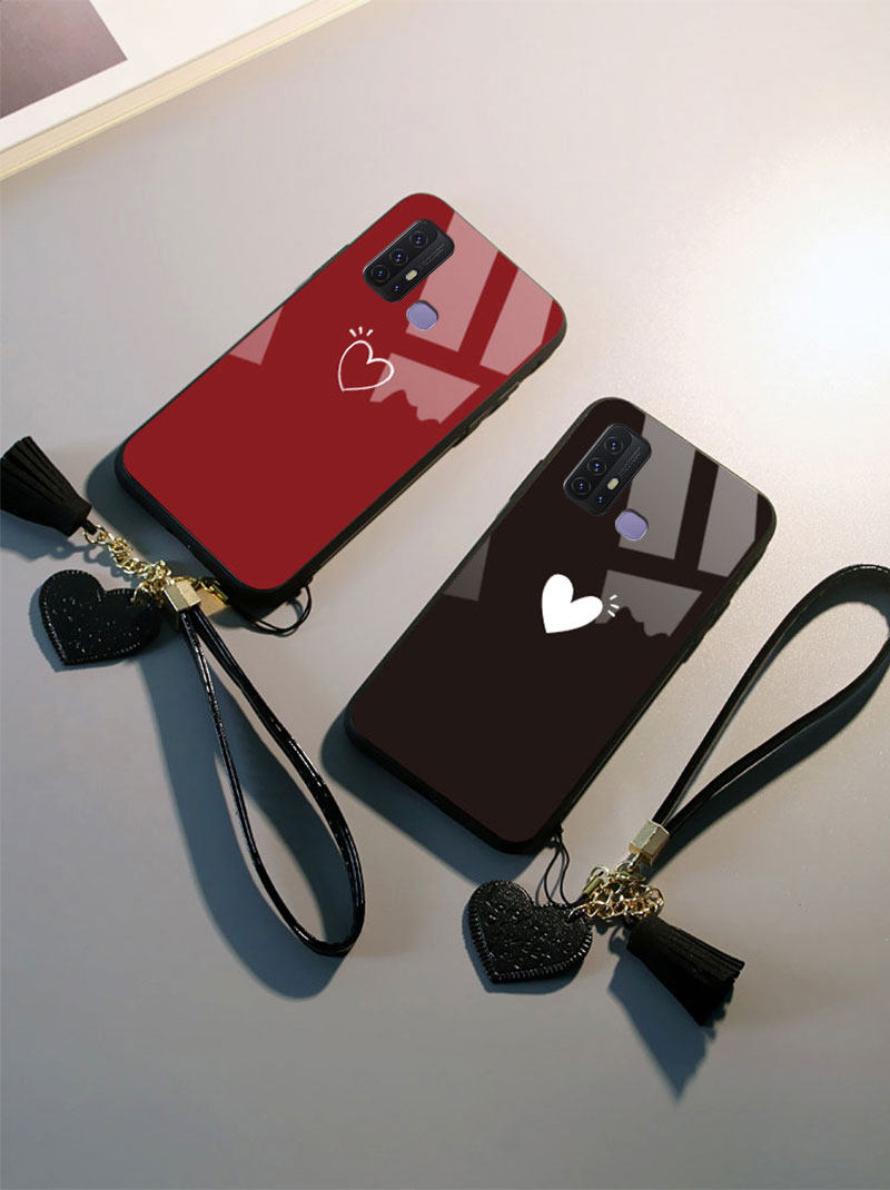 vivoz6手机壳镜面爱心玻璃vovoz6全包软边防摔保护套步步高viv0男女