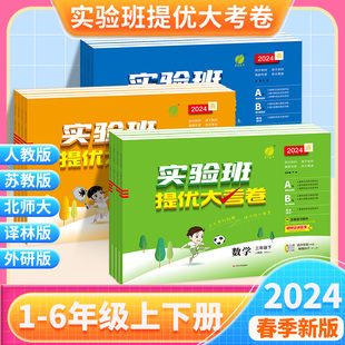 2024新版春雨实验班提优大考卷一二三四五六年级上册下册人教版苏教小学学霸同步训练练习册试卷测试卷全套全优卷单元期中期末培优