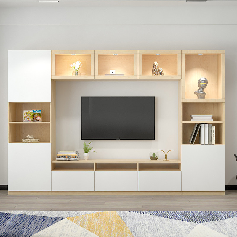 欧式现代简约客厅装饰壁柜电视柜加厚环保板材支持定制专拍送货上门