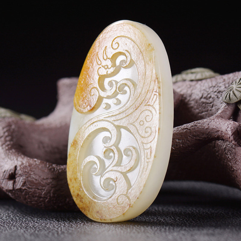 苏州玉雕大师王清作品【王的玉佩】肉质超细 入手即油