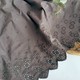 门幅两边波浪～茶褐色 精美镂空花叶刺绣棉布面料时装布料
