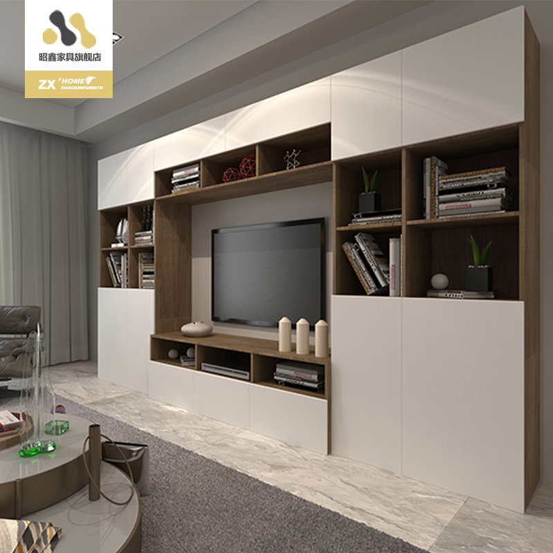 昭鑫电视柜书柜自由组合墙现代简约客厅多功能北欧适家电视机柜