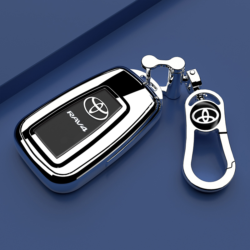 适用于丰田2021款荣放钥匙套rav4高档汽车装饰壳钥匙保护专用配件
