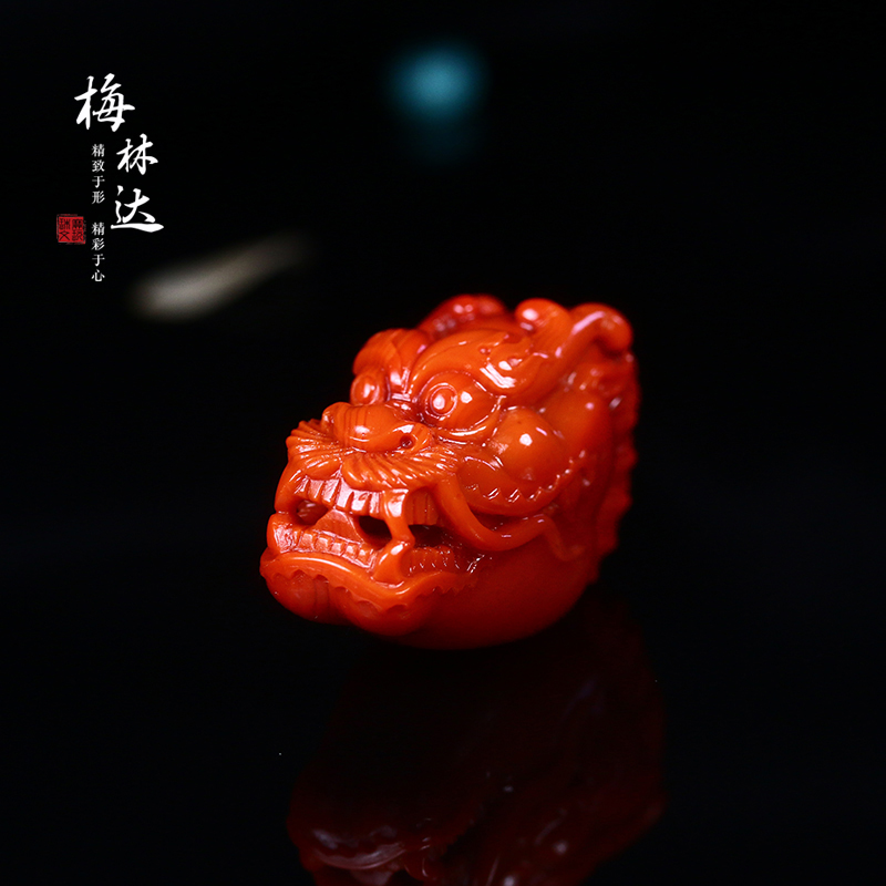 Melinda/梅林達【流芳】南紅瑪瑙天然玉石立體龍頭吊墜龍挂件男款在類目 飾品/流行首飾/時尚飾品新, 半宝晶石, 南红, 颈饰中 - 來自Buy2taobao.com提供專業的淘寶代購服務