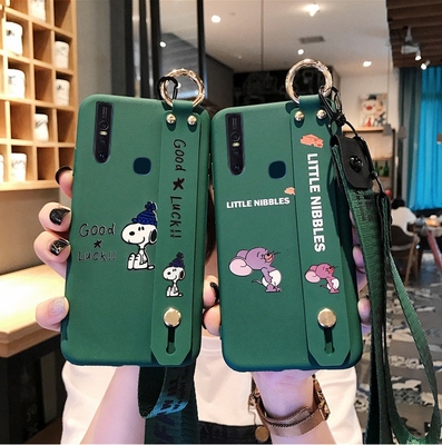 vivos1手机壳vivos1pro保护壳女款潮网红潮牌vivosi绿色带挂绳vivis