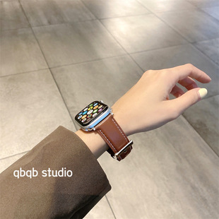 新款iwatch表带applewatch真皮applewatchse苹果iwatchse手表iphonewatch男6女5士3小众iwacht潮watchse七代7