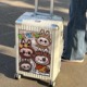 LABUBU行李箱贴纸防水不留胶全覆盖整张旅行箱防丢装饰贴纸大图案