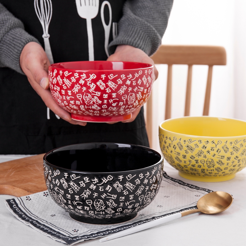 single Large bowl Japanese style noodle bowl ceramics household Rice bowl Good-looking originality student Dishesin the Tableware , Tableware , Bowl category - from Buy2taobao.com to provide professional Taobao agent buy service