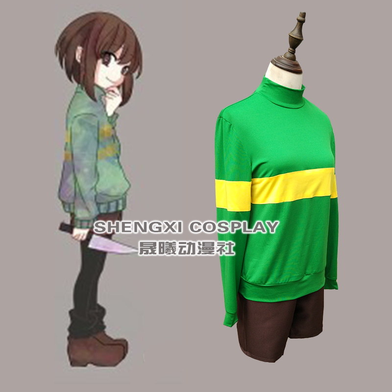 传说之下undertale cosplay服装frisk chara cos外套上衣包邮
