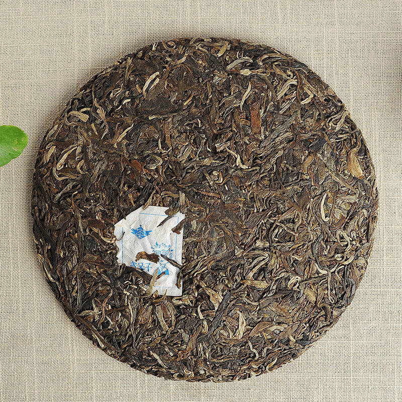 书呆子普洱茶生茶2014论道系列之法苦 勐海布朗山苦茶42片拍