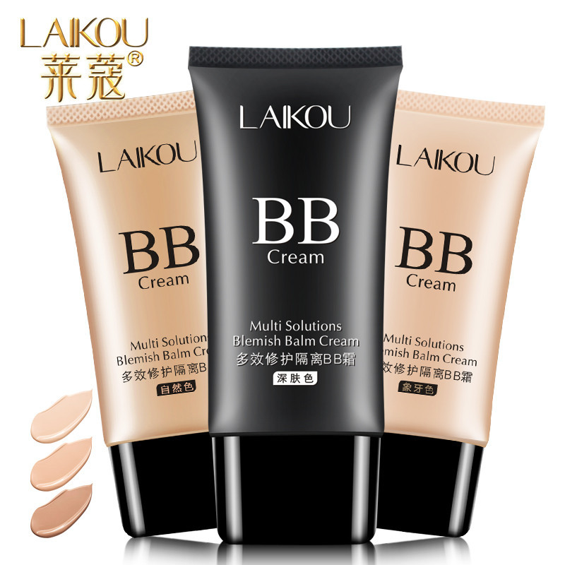 莱蔻BB霜裸妆遮瑕强 保湿白皙控油隔离粉底液彩妆不脱妆化妆品