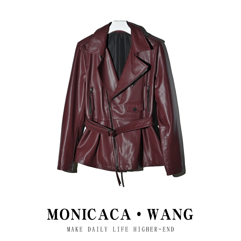 【MONICACA WANG】（衣长61）女士时尚外套1345