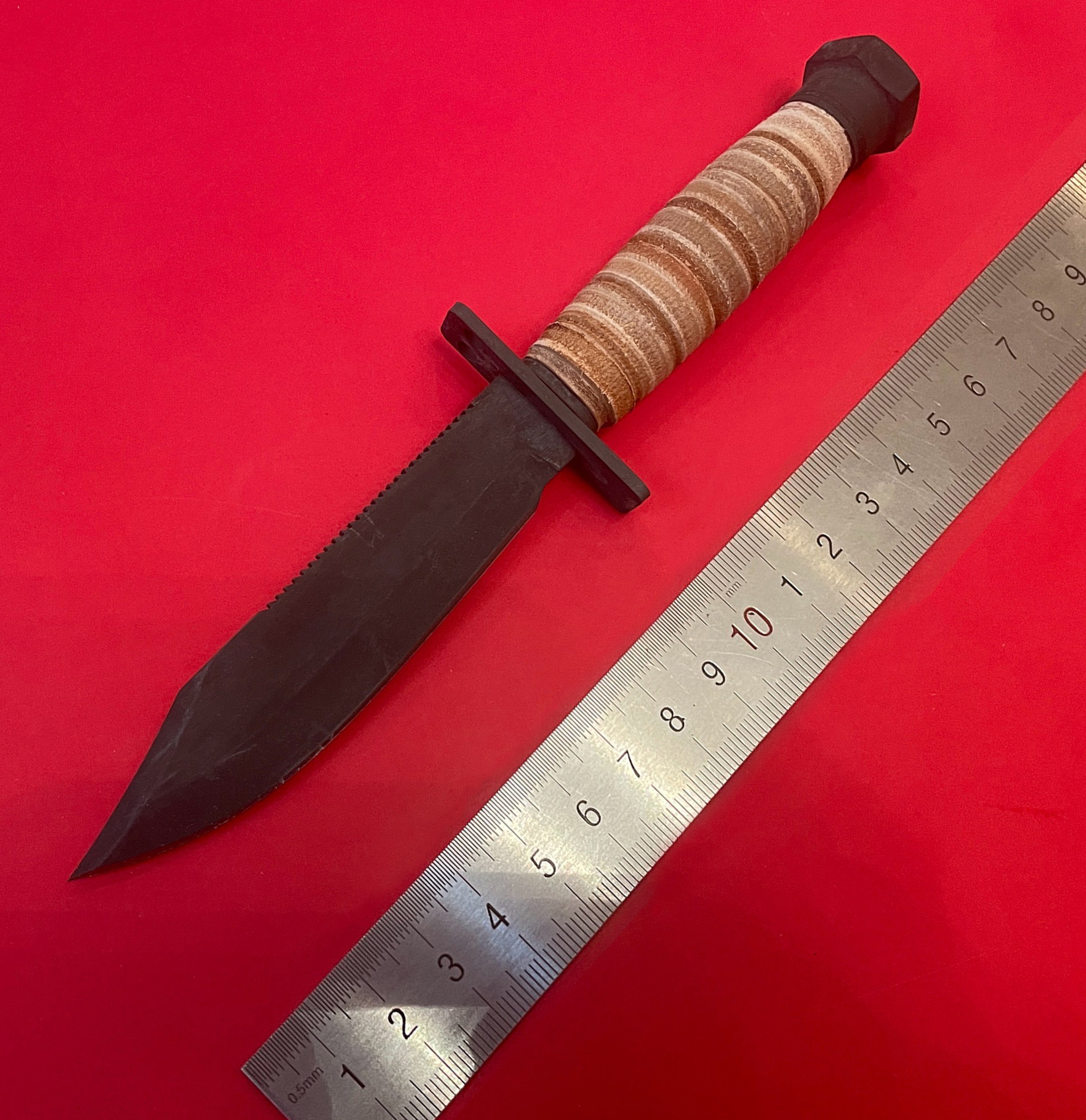 美国进口ontario/安大略 okc美飞499飞行员生存刀高碳钢户外刀具