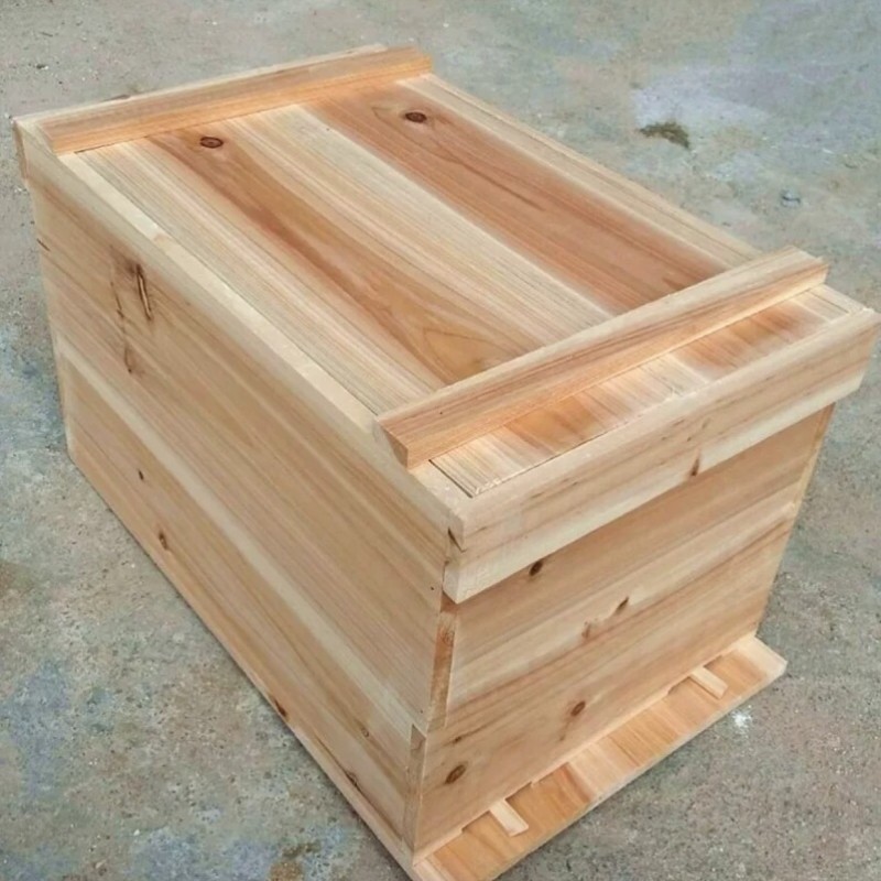 中蜂箱1.4厚板沉盖式蜜蜂箱标准七框全衫木诱蜂箱意蜂箱土蜂箱