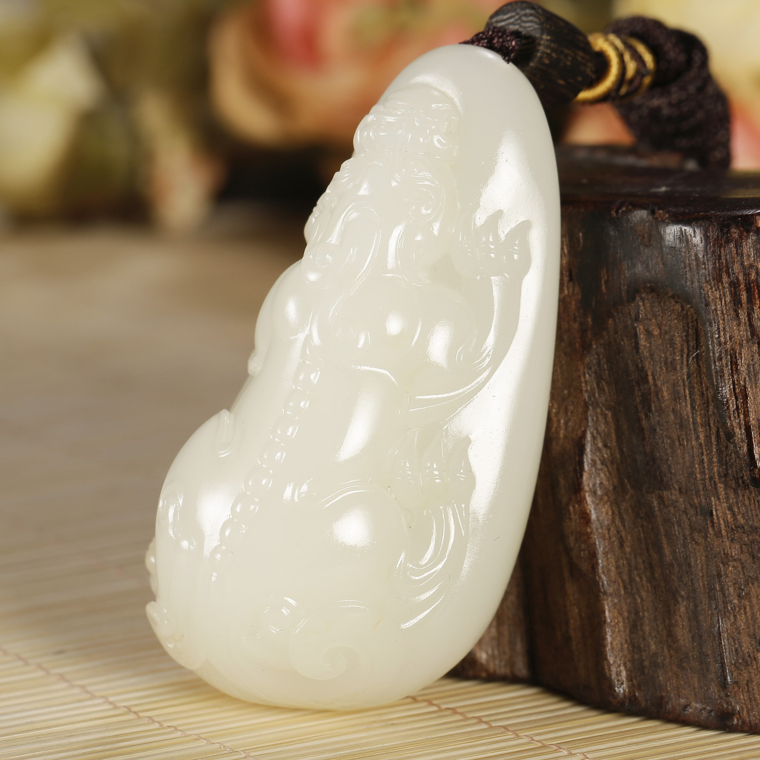 【省级玉雕大师张振兴】和田玉羊脂玉 貔貅 挂件 70.72g