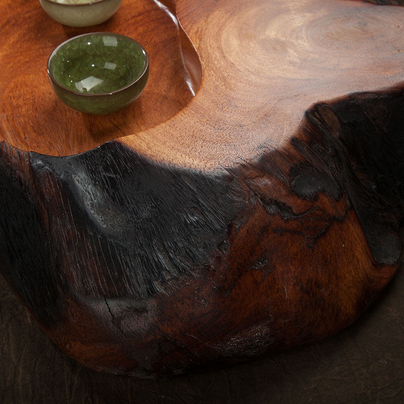 原木本色 精美实用 缅茄茶盘 天然摆件