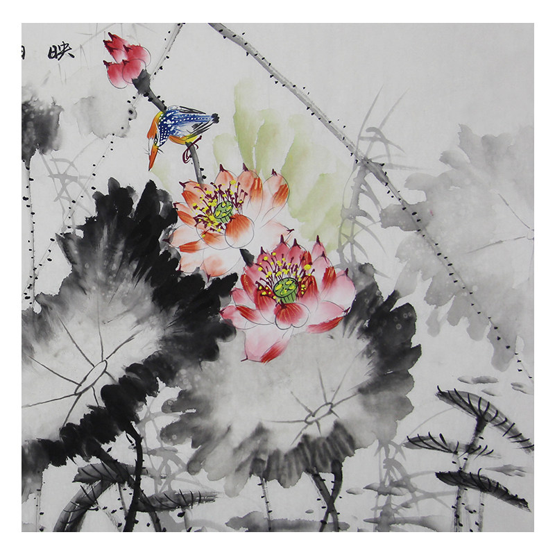 王广义《映日荷花别样红》国家一级美术师