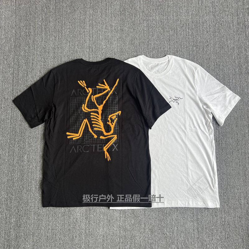 现货正品Arcteryx始祖鸟Multi Bird LOGO SS系列背后LOGO圆领T恤