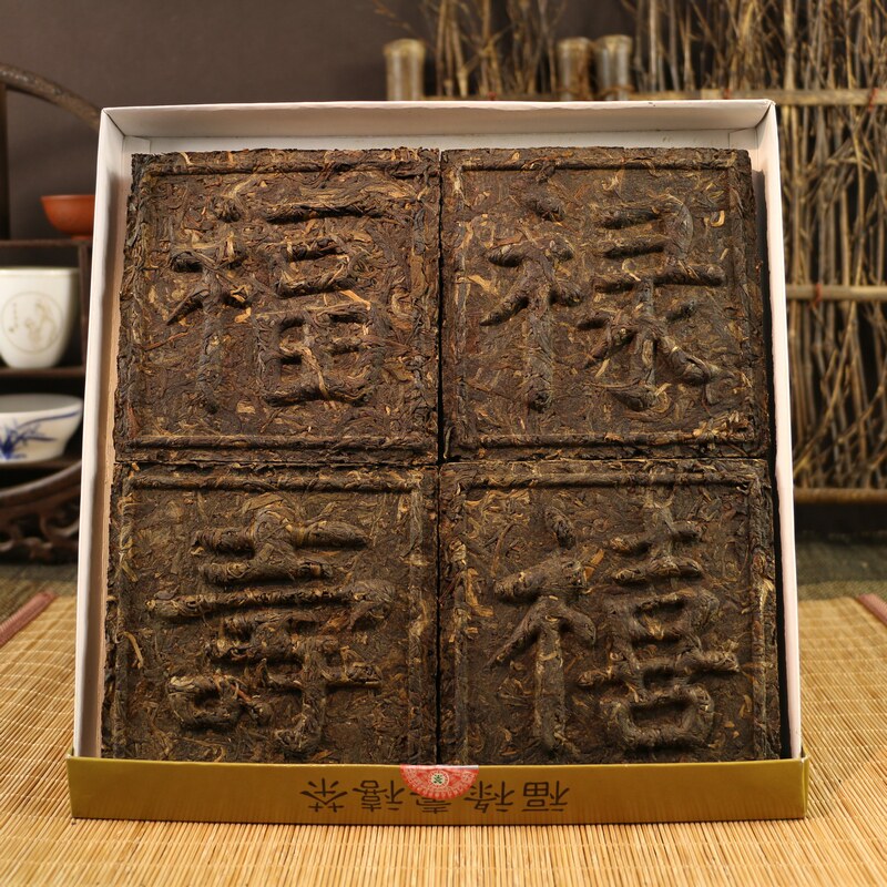 5套[20块] 中茶牌 2007 年中茶福禄寿喜方砖250克/块