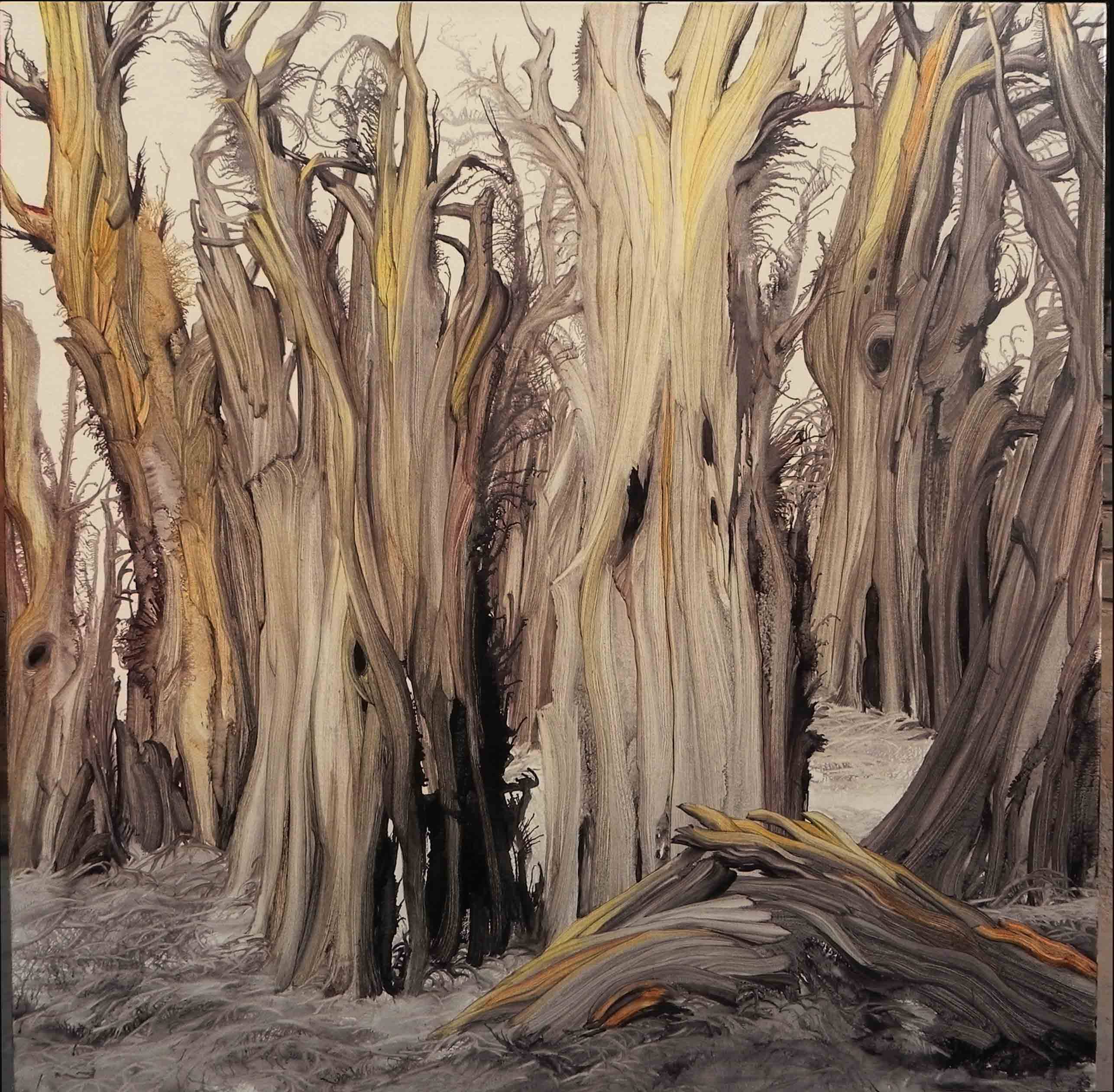 赵一鑫油画作品《胡杨林系列》