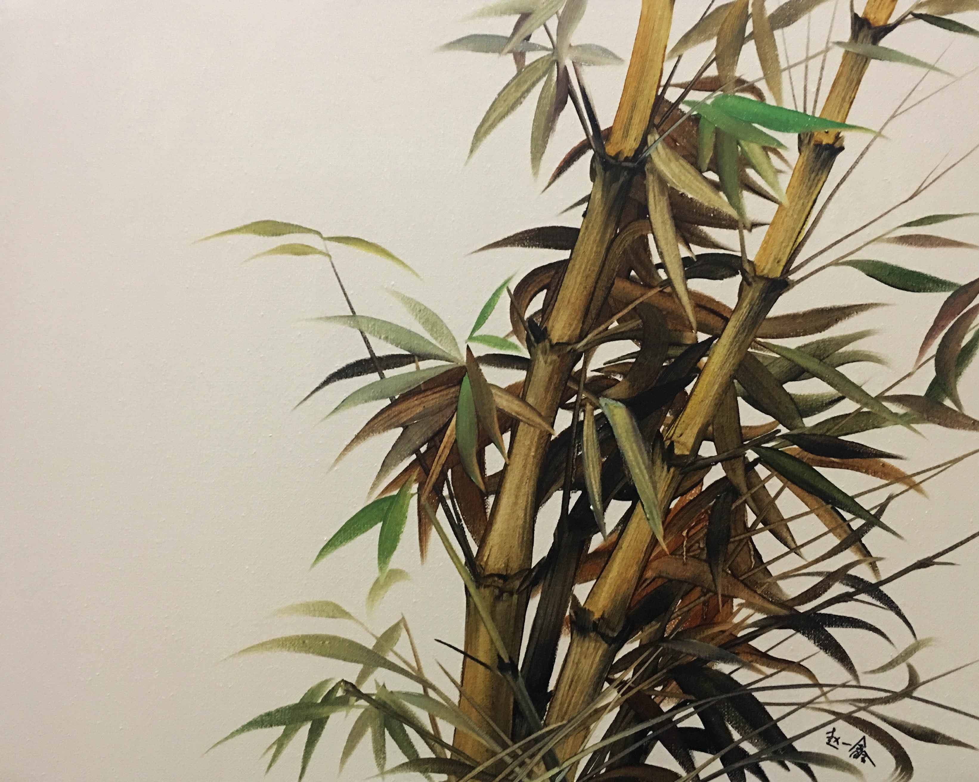 赵一鑫油画作品《竹系列》