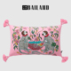 百澜家居YH054粉红色复古双面印花新中式沙发客厅抱枕靠垫腰枕套