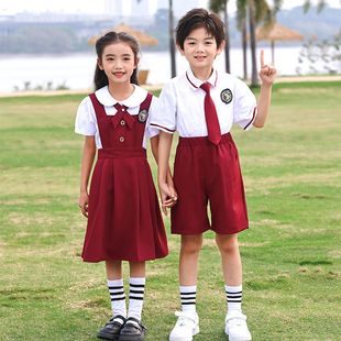 幼儿园园服大班毕业服夏季纯棉套装小学生夏装校服一年级儿童班服