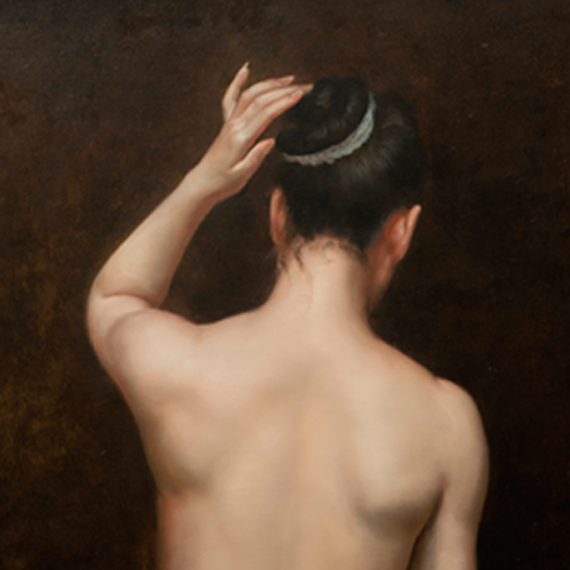 【版画】林金福《女人体背影》 | 共50版 | 当代写实名家