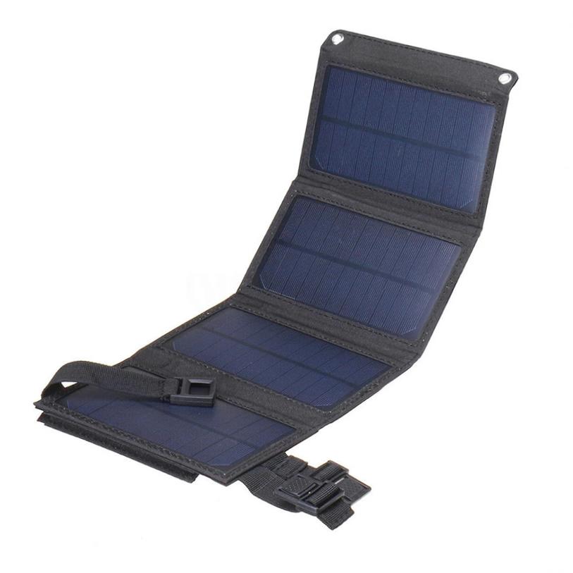 Portable Folding USB 5V Solar panel power bank Charger