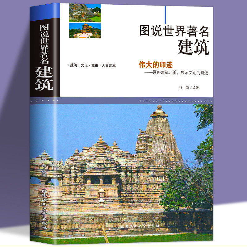 【包邮】图说世界著名建筑 介绍全球有代表性的各式经典伟大的建筑建筑的概况结构特点特色和功能揭秘中外名建筑书籍