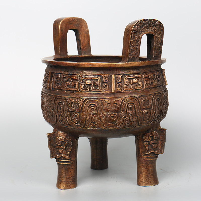 非物质文化遗产 青铜器制作技艺 仿古铜器 牡丹纹炉