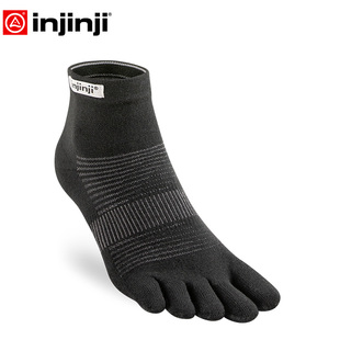 Injinji中筒五指袜男女薄马拉松运动瑜伽专业跑步袜子Coolmax速干