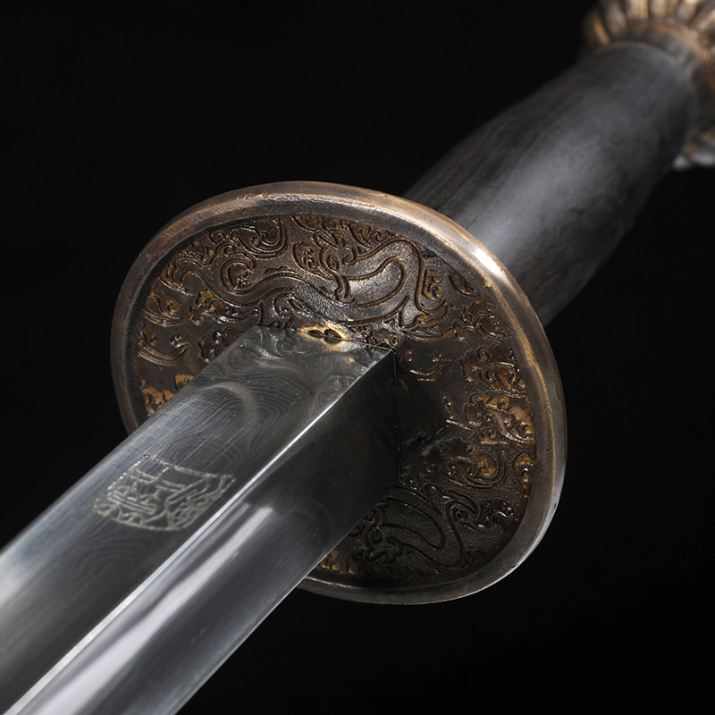 【莫干剑】季劭聪 锤首凹面双锏 未开刃 浙江省工艺美术大师