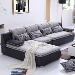布艺沙发 沙发简约现代组合布艺沙发转角客厅沙发多色可选沙发