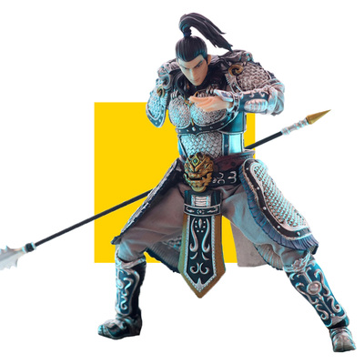 玩朝玩具 1/10 三国志手办 赵云 人偶可动模型玩具桌面摆件关节