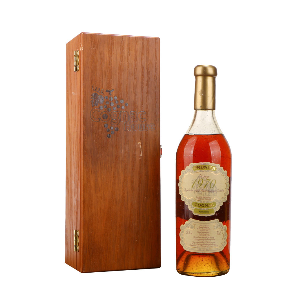 7/1970限量普诺尼精选单一年份单桶干邑原酒白兰地59.3度700ml