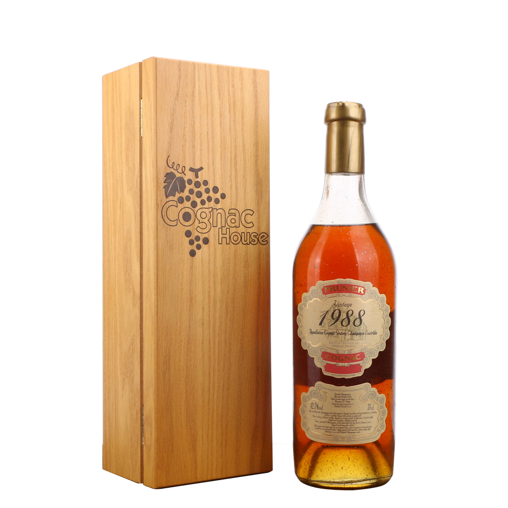 24/2013年普诺尼1988单一年份单桶原酒干邑白兰地 42.7度700ml