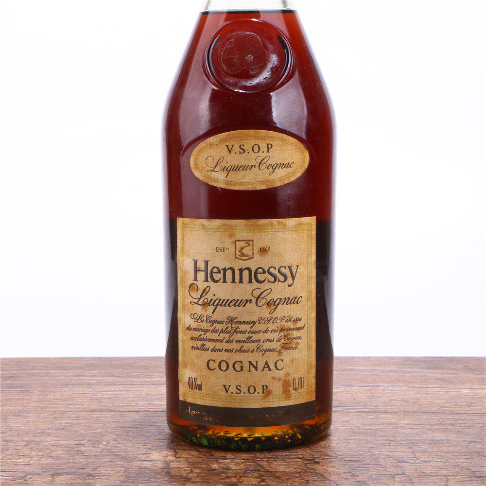 61/80年代长颈青瓶轩尼诗vsop白兰地40度700ml老洋酒