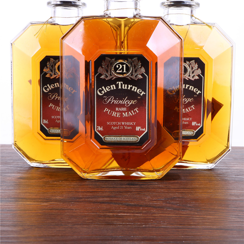 45/90年代金爵21年纯麦苏格兰威士忌酒40度700ml3瓶老洋酒收藏