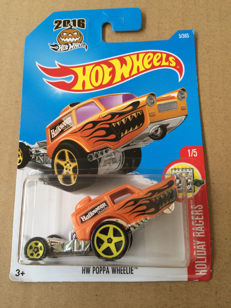 wheelie万圣节 poppa hw hotwheels火辣小跑车风火轮小车车模玩具