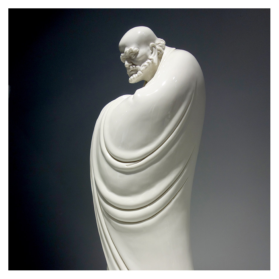 马心伯《达摩》雕塑摆件 1/8