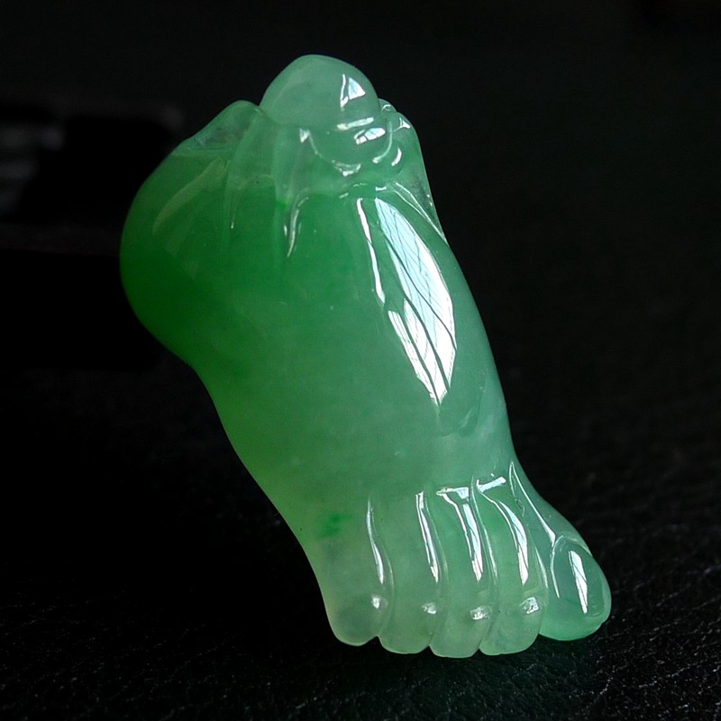 老坑翡翠a货佛脚吊坠 10.07g