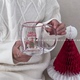 趣皿创意风帆杯圣诞节限定玻璃杯家用大容量喝水杯子送礼节日礼物