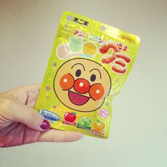 现货日本代购面包超人儿童软糖果汁糖防蛀虫