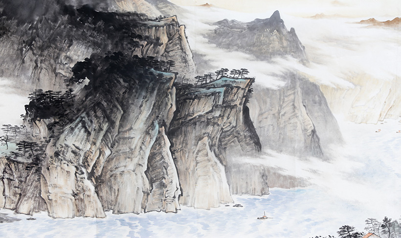 2.4米 莫春生《峡江神韵》广西省美协会员4347