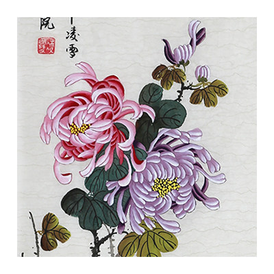 凌雪《梅兰竹菊》北京美术家协会会员 花鸟工笔画家 墨华斋3438