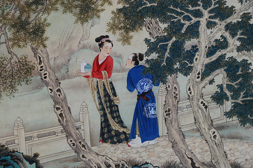 2.3米 天津美院 陈苏《李白夜宴》何家英弟子 艺院教授 中美协