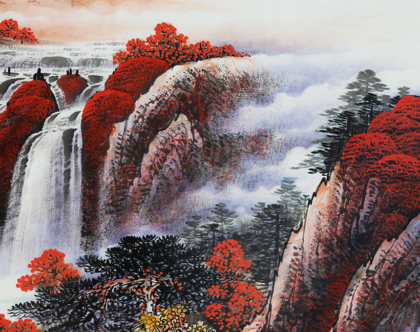 蒋伟《鸿运福地》职业画家 1.8米 墨华斋1564