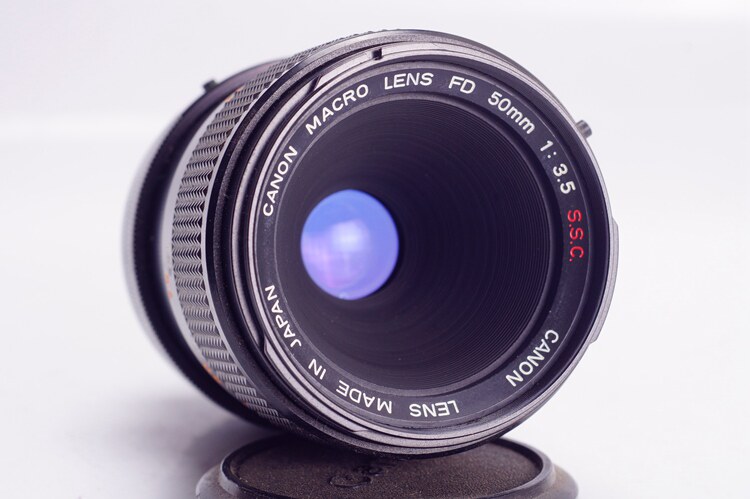 佳能canon fd 100/4 macro 微距 镜头 ae 1 nfd 100mm f4