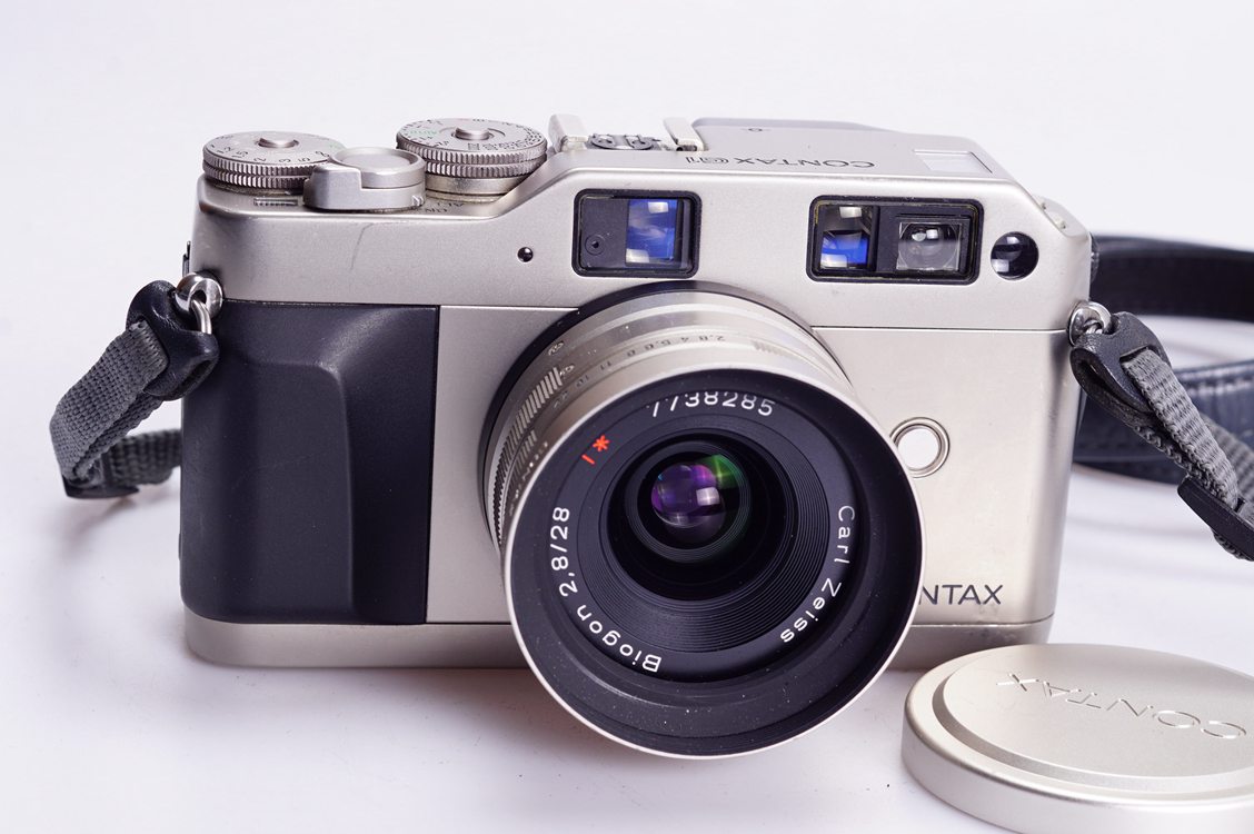 康泰时 contax g1  g28 28/2.8 钛金属 旁轴胶片相机高端自动98新